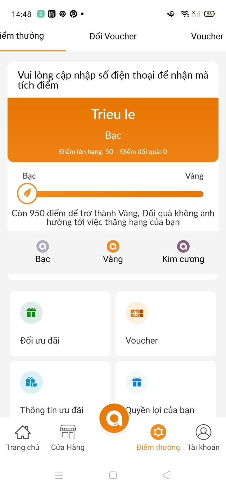 App dành cho chuỗi Coffee